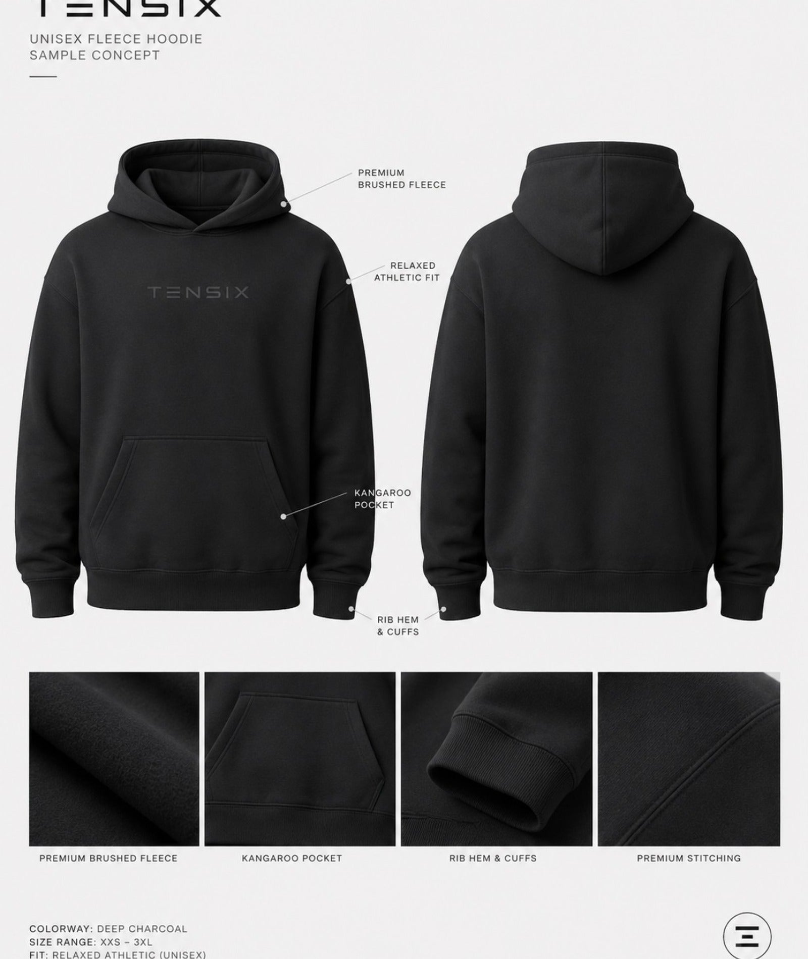 Fleece hoodie